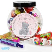 Personalised Me to You Flower Girl Bridesmaid Wedding Sweet Jar Extra Image 1 Preview